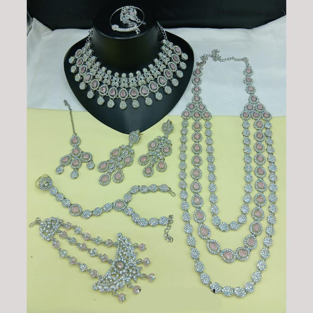 Lucentarts Jewellery Gorgeous Austrian Stone And Beads Bridal Jewelry Set