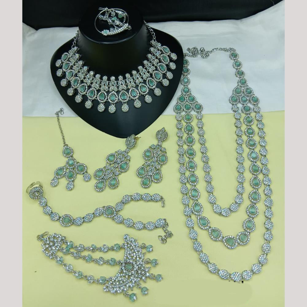 Lucentarts Jewellery Gorgeous Austrian Stone And Beads Bridal Jewelry Set
