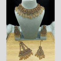 Lucentarts Jewellery Classic Austrain Stone Beads And Pearl Necklace Set