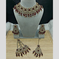 Lucentarts Jewellery Classic Austrain Stone Beads And Pearl Necklace Set