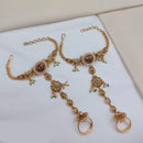 Lucentarts Jewellery Royal Look Pota Stone And Pearl Hand Harness