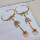 Lucentarts Jewellery Royal Look Pota Stone And Pearl Hand Harness