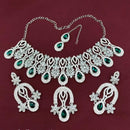 Lucentarts Jewellery Classic Crystal Stone Necklace Set