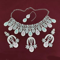 Lucentarts Jewellery Classic Crystal Stone Necklace Set