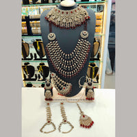 Lucentarts Jewellery Glamorous Grand Austrian Stone And Beads Bridal Statement Set