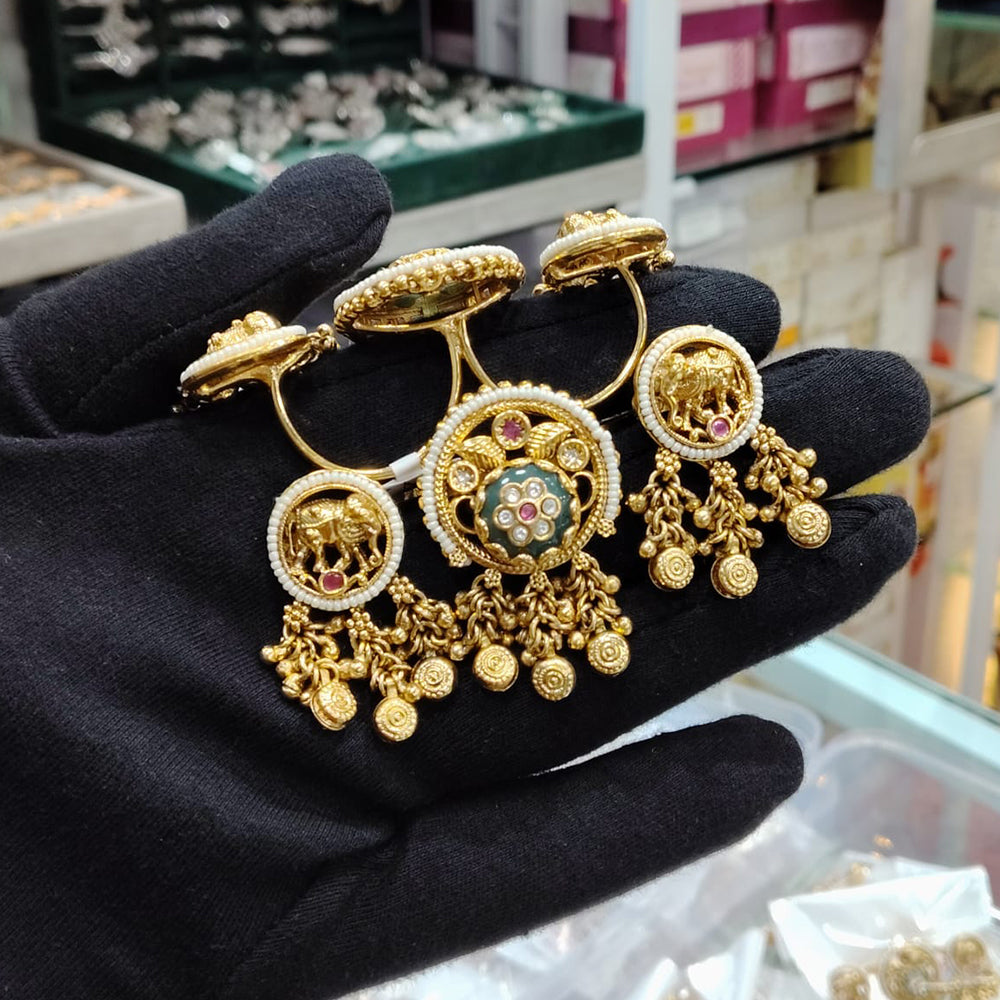 Lucentarts Jewellery Classic Royal Look Pota Stone Ring