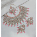 Lucentarts Jewellery Sparkle Austrian Stone Pearl And Beads Designer Choker Necklace Set