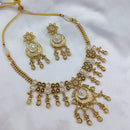 Lucentarts Jewellery Heritage Pota Stone And Pearl Necklace Set