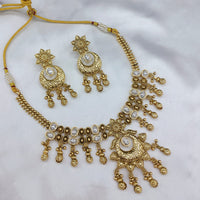 Lucentarts Jewellery Heritage Pota Stone And Pearl Necklace Set