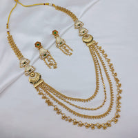 Lucentarts Jewellery Heritage Pota Stone And Pearl Necklace Set
