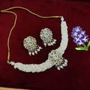 Lucentarts Jewellery Kundan Stone Pearl And Beads Choker Necklace Set