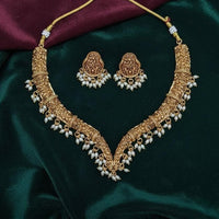 Lucentarts Jewellery Elegant Pearl Necklace Set
