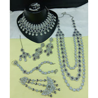 Lucentarts Jewellery Gorgeous Austrian Stone And Beads Bridal Jewelry Set