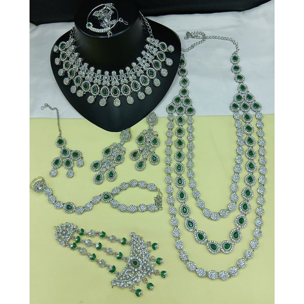 Lucentarts Jewellery Gorgeous Austrian Stone And Beads Bridal Jewelry Set