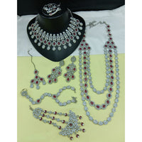 Lucentarts Jewellery Gorgeous Austrian Stone And Beads Bridal Jewelry Set