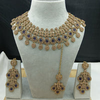 Lucentarts Jewellery Designer Crystal Stone Choker Necklace Set