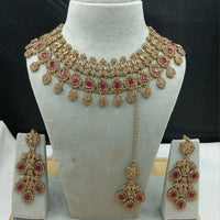Lucentarts Jewellery Designer Crystal Stone Choker Necklace Set