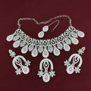 Lucentarts Jewellery Designer Pota Stone Choker Necklace Set