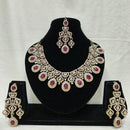 Lucentarts Jewellery Royal Look American Diamond Necklace Set