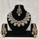 Lucentarts Jewellery Royal Look American Diamond Necklace Set