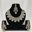 Lucentarts Jewellery Royal Look American Diamond Necklace Set