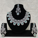 Lucentarts Jewellery Royal Look American Diamond Necklace Set