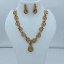 Lucentarts Jewellery Designer Pota Stone And Austrian Stone Pear Necklace Set