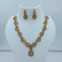 Lucentarts Jewellery Designer Pota Stone And Austrian Stone Pear Necklace Set