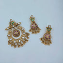 Lucentarts Jewellery Royal Pota Stone And Pearl Pendant Set