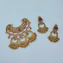 Lucentarts Jewellery Royal Pota Stone And Pearl Pendant Set