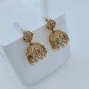Lucentarts Jewellery Designer Pota Stone And Pearl Jhumki Earrings