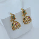 Lucentarts Jewellery Designer Pota Stone And Pearl Jhumki Earrings
