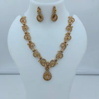Lucentarts Jewellery Designer Pota Stone And Austrian Stone Necklace Set
