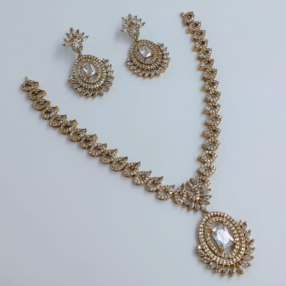 Lucentarts Jewellery Gorgeous Crystal Stone And Austrian Stone Necklace Set