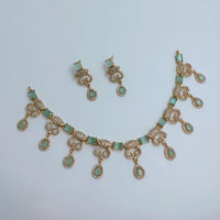 Lucentarts Jewellery Royal Look American Diamond Necklace Set