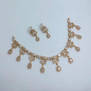 Lucentarts Jewellery Royal Look American Diamond Necklace Set