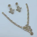 Lucentarts Jewellery Royal Look American Diamond Necklace Set