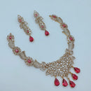 Lucentarts Jewellery Royal Look American Diamond Designer Necklace Set