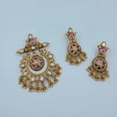 Lucentarts Jewellery Gorgeous Pota Stone And Pearl Pendant Set