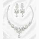 Lucentarts Jewellery Crystal Stone And Austrian Stone Necklace Set