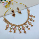 Lucentarts Jewellery Designer Pota Stone And Austrian Stone Pearl Necklace Set