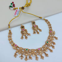 Lucentarts Jewellery Designer Pota Stone And Austrian Stone Pearl Necklace Set