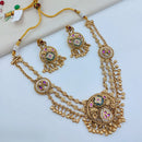 Lucentarts Jewellery Designer Pota Stone And Austrian Stone Pearl Necklace Set