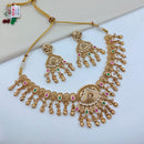 Lucentarts Jewellery Designer Pota Stone And Austrian Stone Pearl Necklace Set
