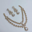 Lucentarts Jewellery Sparkling American Diamond Necklace Set for Women