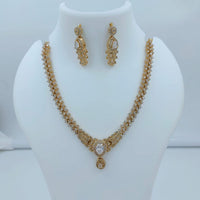 Lucentarts Jewellery Sparkling American Diamond Necklace Set for Women