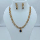 Lucentarts Jewellery Sparkling American Diamond Necklace Set for Women