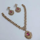 Lucentarts Jewellery Sparkling American Diamond Necklace Set for Women