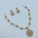 Lucentarts Jewellery Sparkling American Diamond Necklace Set for Women