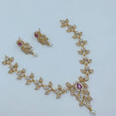Lucentarts Jewellery Sparkling American Diamond Necklace Set for Women